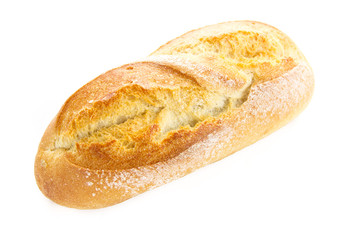 bread on a white background