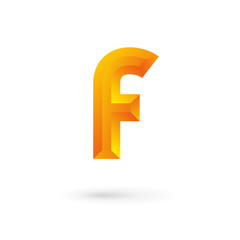 Obraz premium Letter F logo icon