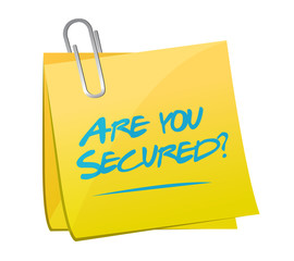 are you secured memo post illustration design