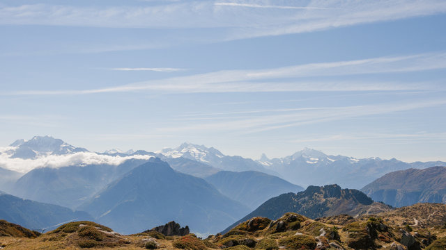 Bettmeralp, Dorf, Walliser Alpen, Simplonpass, Schweiz