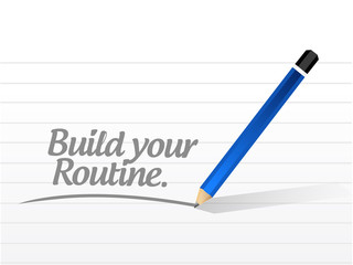 build your routine illustration design