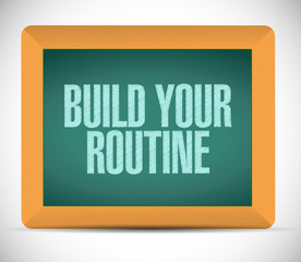 build your routine message illustration design