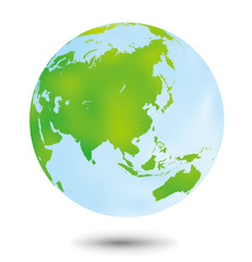 地球・グローバルイメージ・水彩