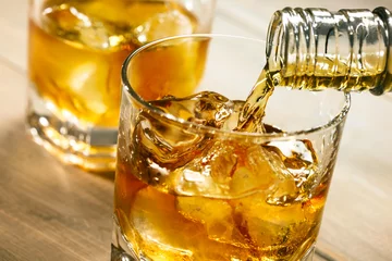 Crédence de cuisine en verre imprimé Bar Whisky whisky