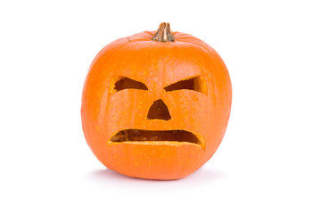 Halloween pumpkin isolated on white background