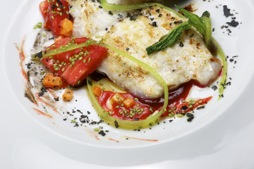 Conger with vegetables