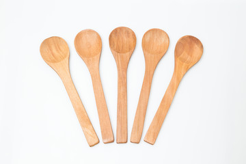 Group of wooden spoon