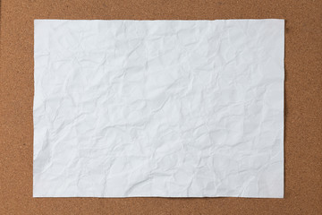 Crumpled white paper