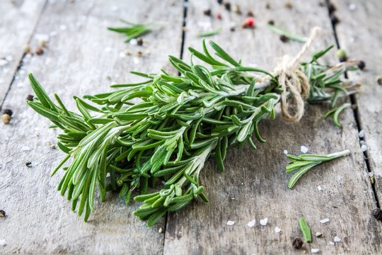 a bunch of fresh rosemary