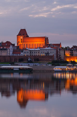 Torun (Poland) at night. The cathedral © krivinis