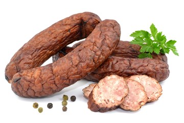 slightly dried sausage