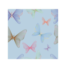 butterflyes seamless mutricolor pattern