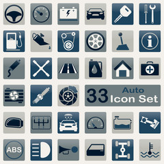 Auto icon set