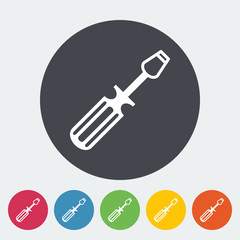Screwdriver single icon.