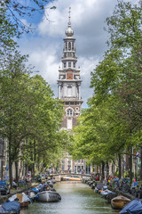 Naklejka premium Zuiderkerk in Amsterdam, Netherlands.