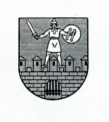 Coat of arms of Cesis, Latvia ca. 1930