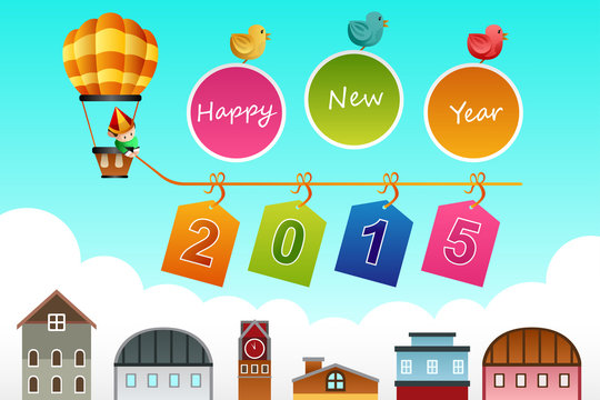 New Year 2015 sign