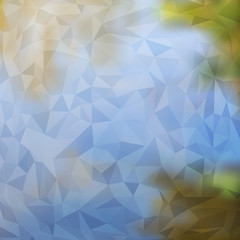 Modern Abstract Blurred Background with Transparent Triangles