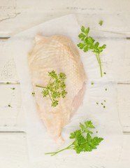 fresh, crude farmer chicken breast