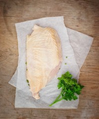 fresh, crude farmer chicken breast