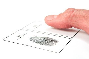 Fingerabruck abgeben