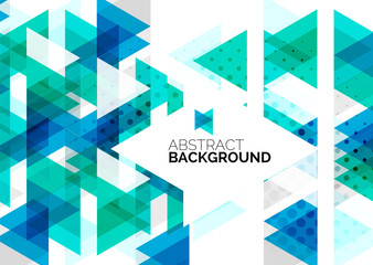 Triangles, geometric clean abstract background