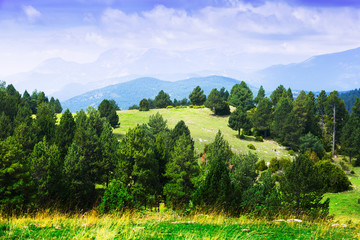 Typical mountains landscape in Pyrenees