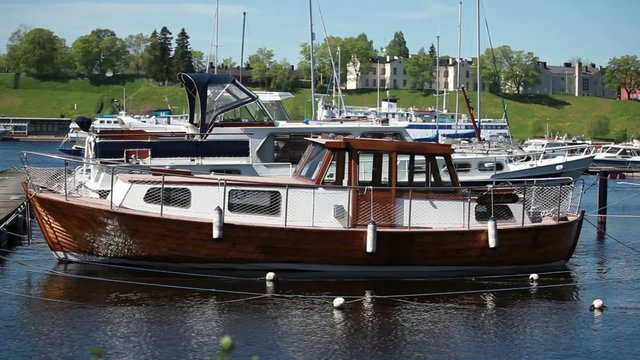 marina  Boats summer zoon out