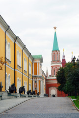 Moscow Kremlin tower. UNESCO World Heritage Site.