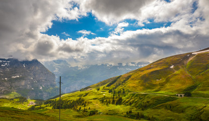 Wengen valley, Switzerland