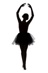 Photo of ballerina with hands up