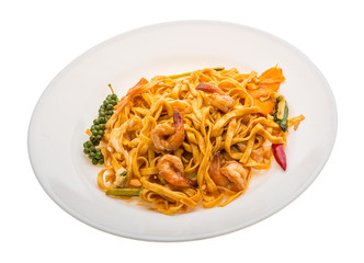Fried noodles with shrimps