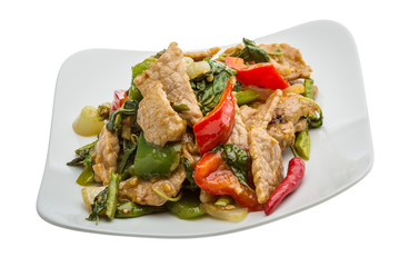 Pork with vegetables