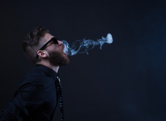 hipster smoker