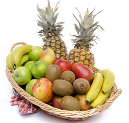 Fresh fruits in a basket