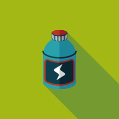 energy drinks flat icon with long shadow,eps10