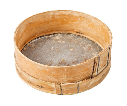 Wooden sieve