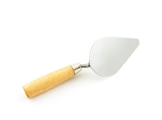 lute trowel isolated on white background