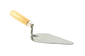 lute trowel isolated on white background