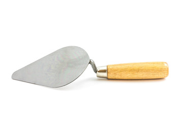 lute trowel isolated on white background