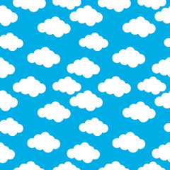 Cloud seamless pattern