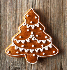 Christmas homemade gingerbread cookie