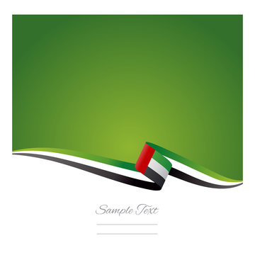 Abstract color background UAE flag vector