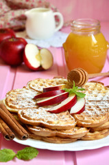 Apple waffles.
