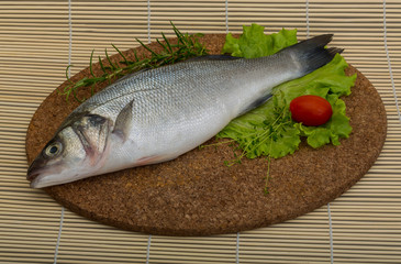Raw seabass
