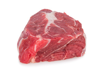 Beef steak on white background