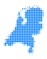 Fototapeta premium Karte der Niederlande