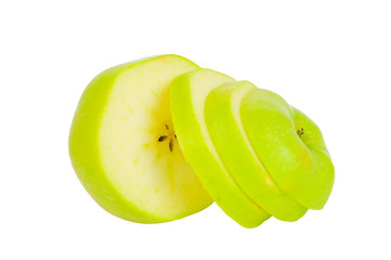 Apfel aufgeschnitten