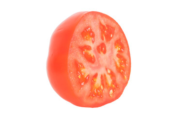 Tomate halbiert