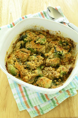 Brussels sprouts gratin